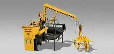 run flat tyre changing machine